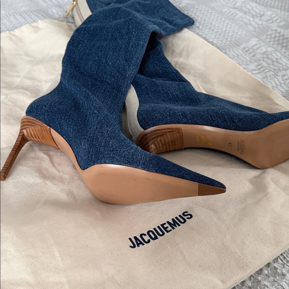 Never Worn Jacquemus Denim Boots - Picture 5 of 9